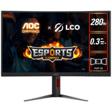 Refurbished AOC 27" FHD 280HZ 0.3ms Curved Gaming Monitor C27G4Z