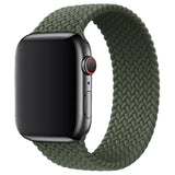 Apple Watch Series SE 1st Gen (2020) - GPS + Cellular - 40MM - Space Gray with Green Braided Solo Loop Band