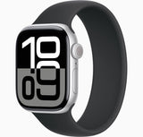 Apple Watch Series 10 (GPS 42mm) - Silver Aluminum Black Sport Band