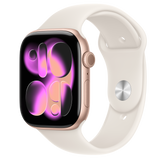 Apple Watch Series 10 (GPS 46mm) - Rose Gold Aluminium with Light Blush Sport Band