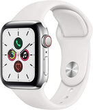 Apple Watch Series 5 (GPS + Cellular 40mm) - Silver Aluminum With White Sport Band