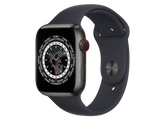 Apple Watch Series 7 (GPS + Cellular 41mm) - Titanium With Black Sport Band