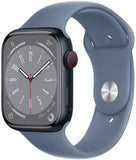Apple Watch Series 8 - GPS - 45mm - Midnight Aluminum with Slate Blue Sport Band (32GB)