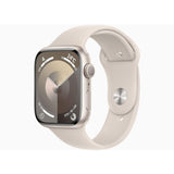 Apple Watch Series 9 ( GPS 41MM ) - Starlight Aluminum With Black Sport Band