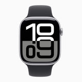 Apple Watch Series 9 ( GPS + Cellular 45MM ) - Silver Aluminum With Black Sport Band