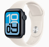 Apple Watch Series SE (2nd Gen) - Cellular - 40mm - Starlight Aluminum with Midnight Sport Band