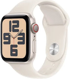 Apple Watch Series SE (2nd Gen) - Cellular - 40mm - Starlight Aluminum with Starlight Sport Band