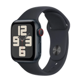 Apple Watch Series SE 1st Gen (2020) - GPS + Cellular - 40mm - Midnight Aluminum with Midnight Sport Band