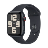 Apple Watch Series SE 1st Gen (2020) - GPS + Cellular - 44mm - Space Gray Aluminum With Alpine loop midnight