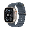 Apple Watch Ultra 3 - GPS + Cellular, 49mm , Natural Titanium With Anchor Blue Ocean Band