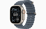 Apple Watch Ultra - Cellular - 49mm - Natural Titanium with Blue Ocean Band
