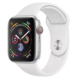 Apple Watch Series 10 (GPS + Cellular 46mm) - Silver Aluminum With White Sport Band