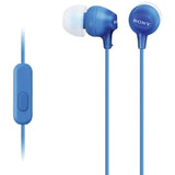 Sony Earphones with Smartphone Control Blue MDREX15AP