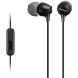 Sony Earphones with Smartphone Control Black MDREX15AP