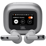 JBL Live Beam 3 Wireless Noise Cancelling Earbuds Silver