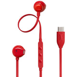 JBL Tune T305 USB-C Wired Headphones Red