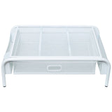 J.Burrows Mesh Desk Riser with Drawer White - As New Open Box