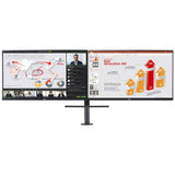Refurbished LG 27" QHD 75Hz USB-C 65W PD Dual Ergo Daisy Chain Monitors