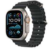 Apple Watch Ultra 2 - Cellular - 49mm - Natural Titanium with Black Ocean Band