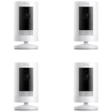 Ring Stick Up Cam 3rd Generation Battery White 4 Pack