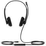 Yealink UH34 Lite Dual Corded On-Ear Headset Black