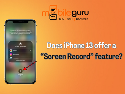 Does iPhone 13 offer a “Screen Record” feature?