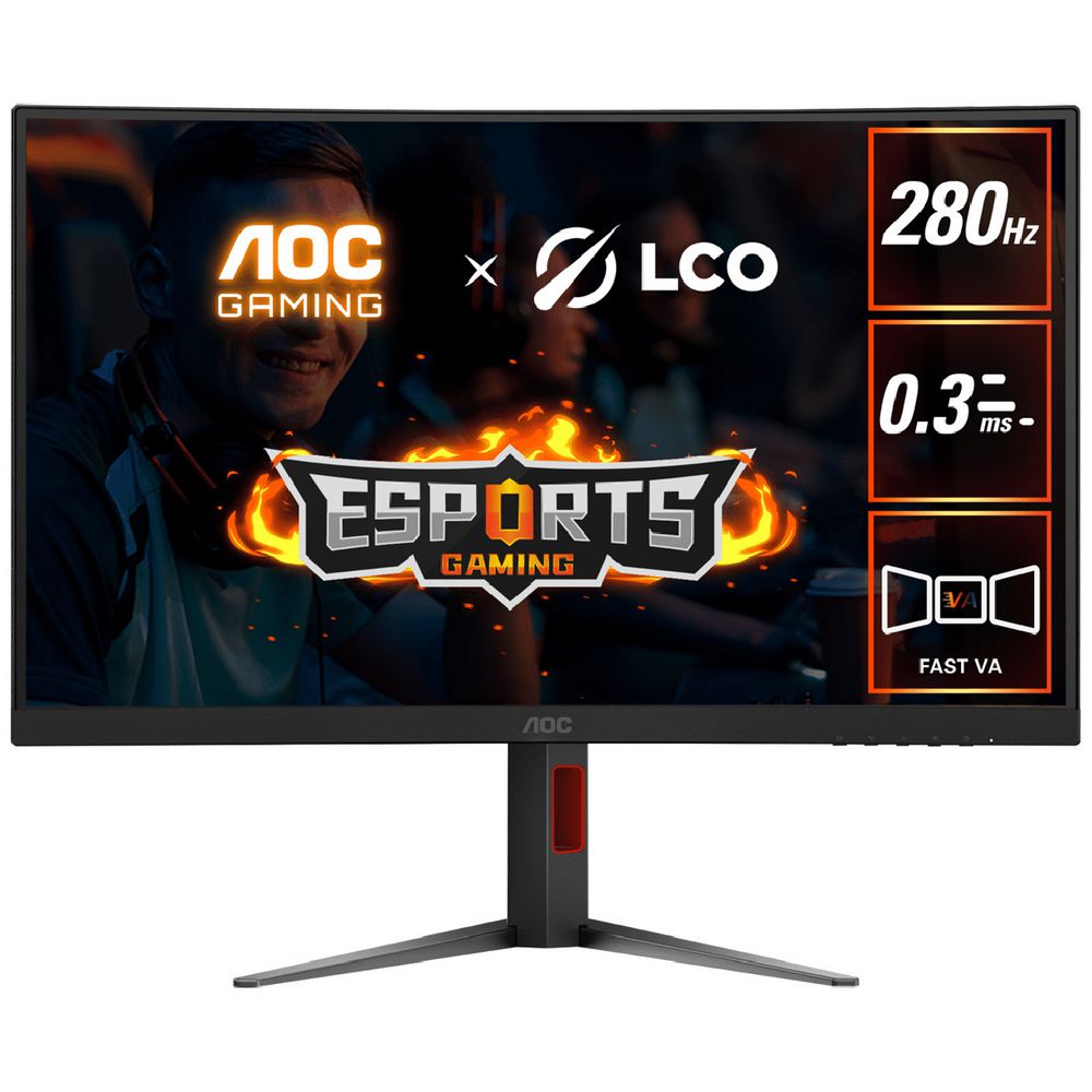 Refurbished AOC 27" FHD 280HZ 0.3ms Curved Gaming Monitor C27G4Z