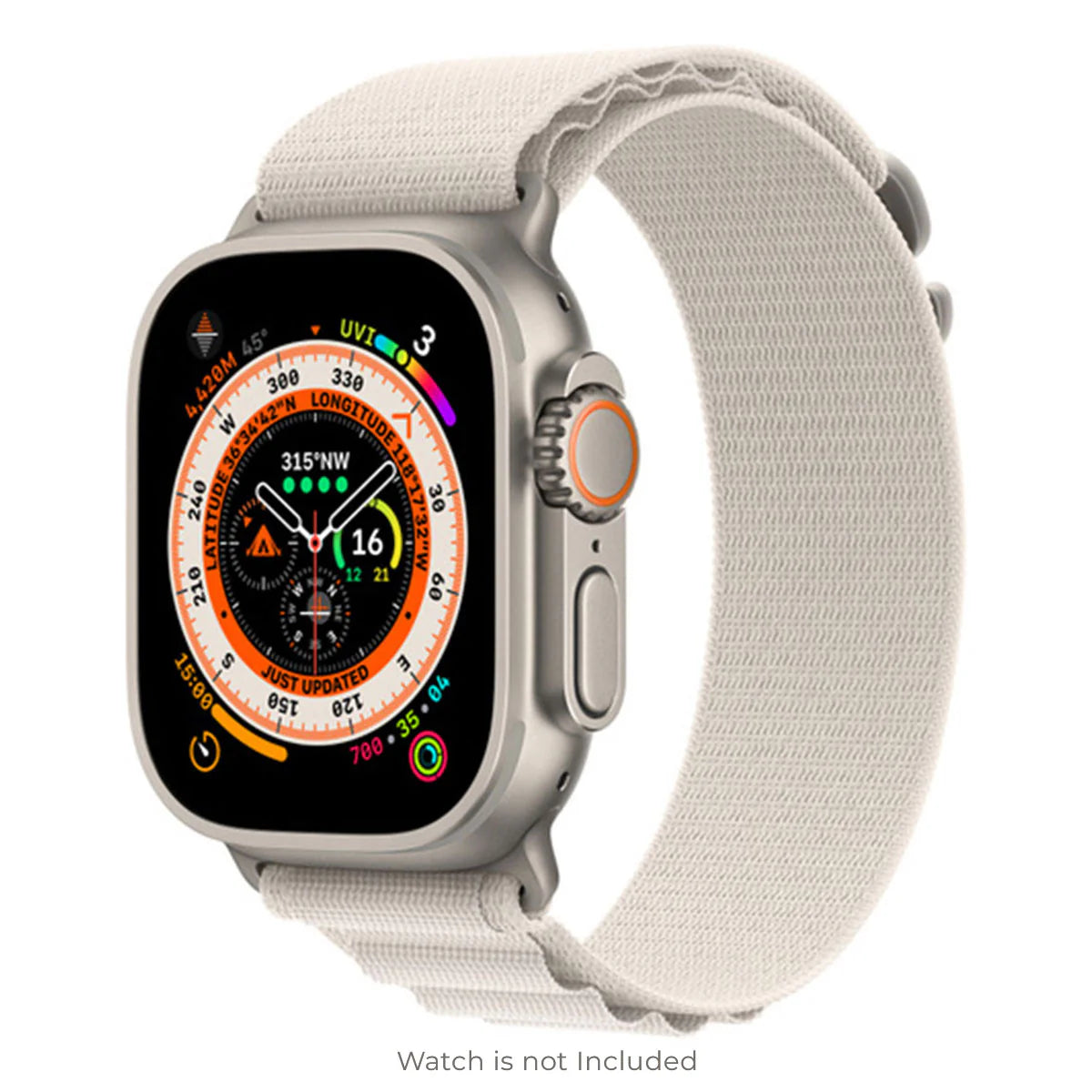 Apple Watch Series 10 (GPS + Cellular 46mm) -  Silver Aluminum With Starlight Alpine Loop Band