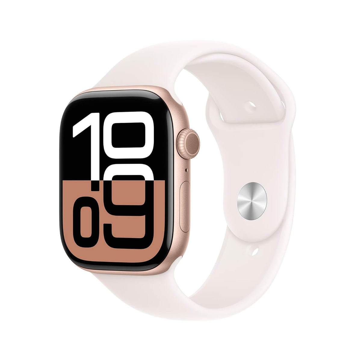 Apple Watch Series 10 (GPS + Cellular 46mm) -  Rose Gold Aluminum With Light Blush Sport Band