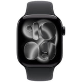 Apple Watch Series 11  (GPS + Cellular 42mm) -  Black Aluminum With Black Sport Bank