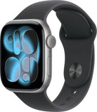 Refurbished Apple Watch Series 11 - GPS 42MM - Space Grey Aluminum Case Black Sport Band