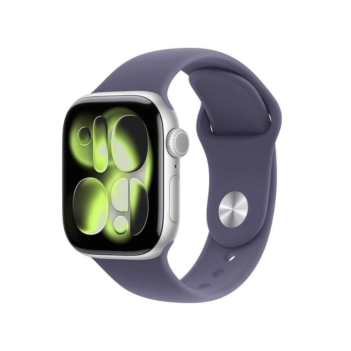 Refurbished Apple Watch Series 11 (42mm) GPS - Silver Aluminum Case with Purple Fog Sport Band
