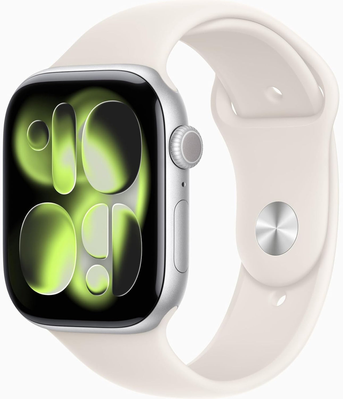 Refurbished Apple Watch Series 11 - GPS  46MM -  Silver Aluminum Case with Starlight Sport Band