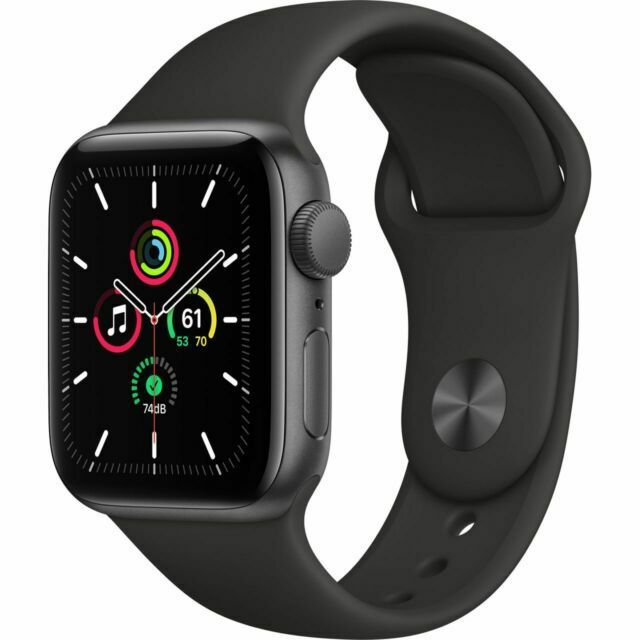 Apple Watch Series 6 (GPS 44mm) -  Graphite  Aluminum With Black Sport Band