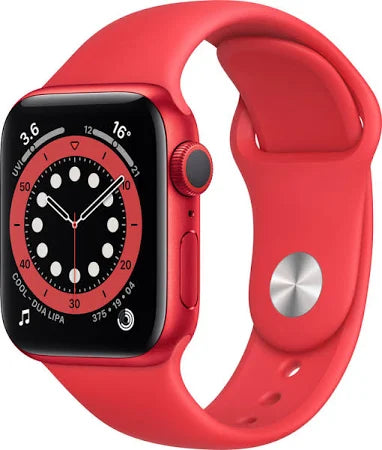 Apple Watch Series 6 (GPS + Cellular 40mm) -  Red Aluminum With Sport Band Red