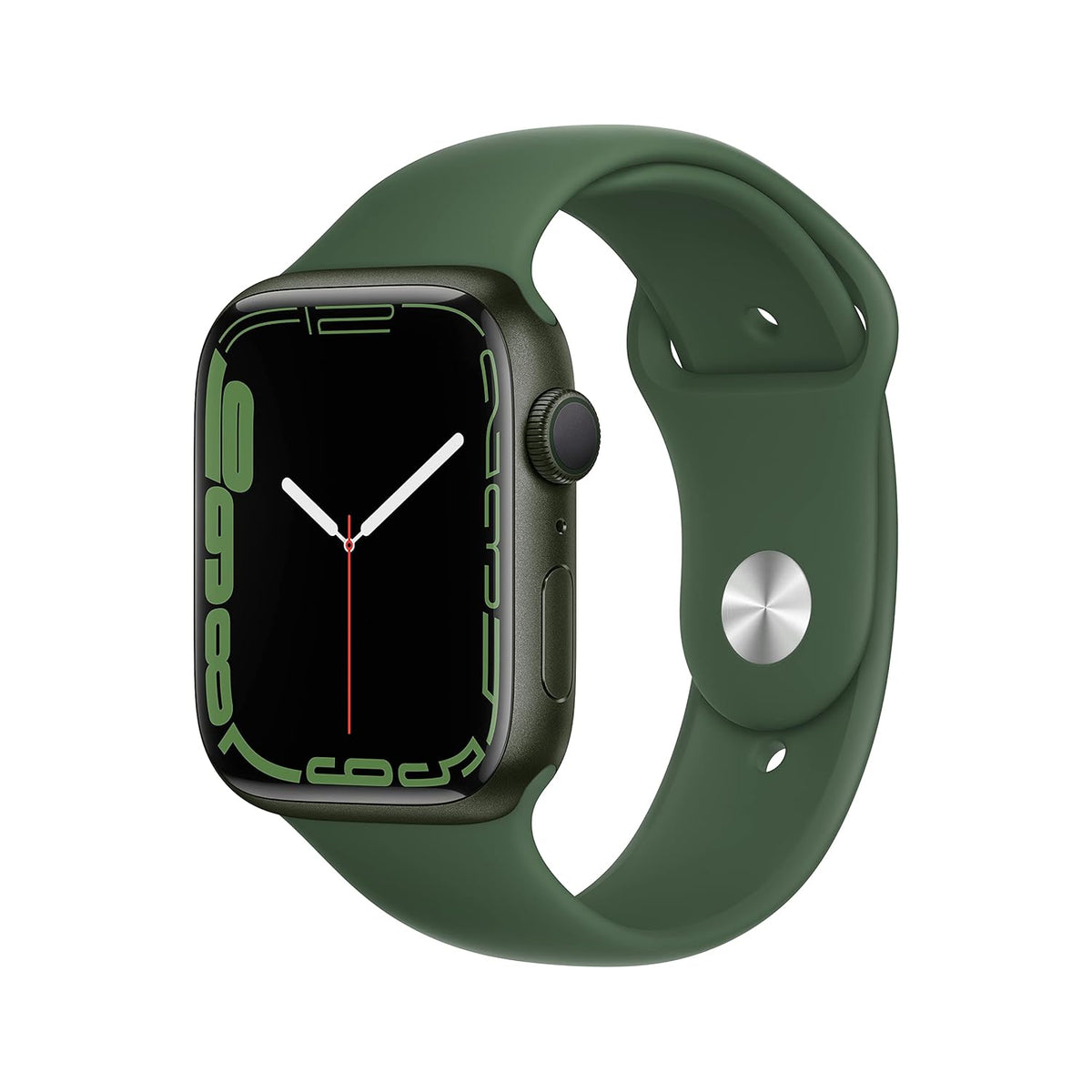 Apple Watch Series 7 (GPS + Cellular 45mm) -  Green Aluminum With Black Sport Band