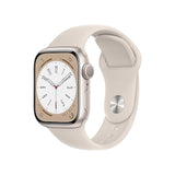 Apple Watch Series 8 ( GPS + Cellular 41MM  ) -  Starlight Aluminum with Starlight Sport Bands
