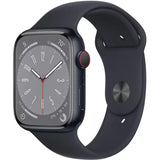 Apple Watch Series 8 ( GPS + Cellular 45MM  ) -  Midnight Aluminum with Black Sport Band