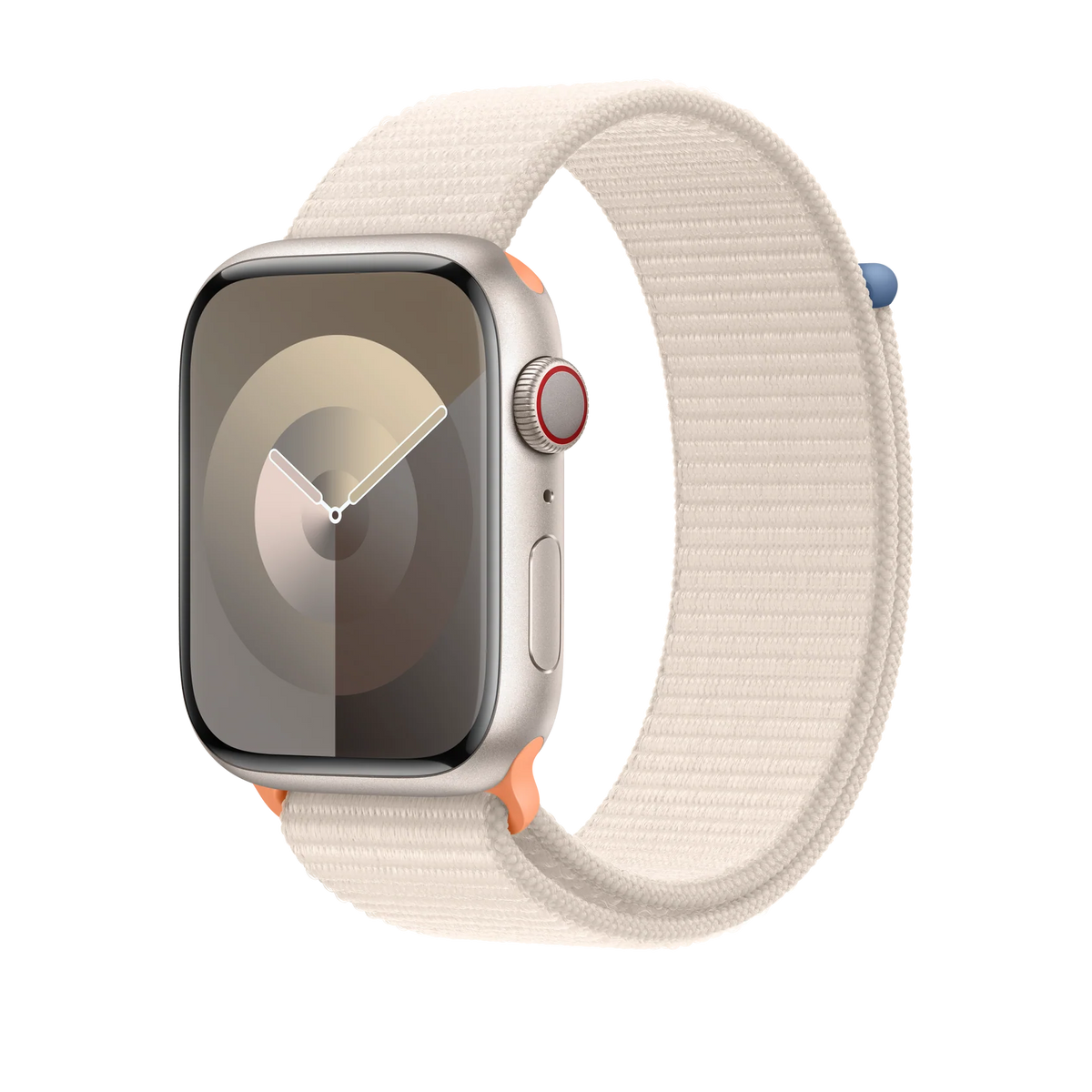Apple Watch Series 9 ( GPS +  Cellular 45MM ) - Silver Aluminum With Cypress Sport Band