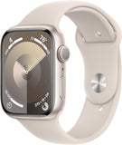 Apple Watch Series 9 ( GPS +  Cellular 45MM ) - Silver Stainless Steel With Starlight Sport Band