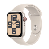 Apple Watch Series SE 1st Gen (2020) - GPS + Cellular - 40mm - Silver Aluminum With Starlight Sport Band