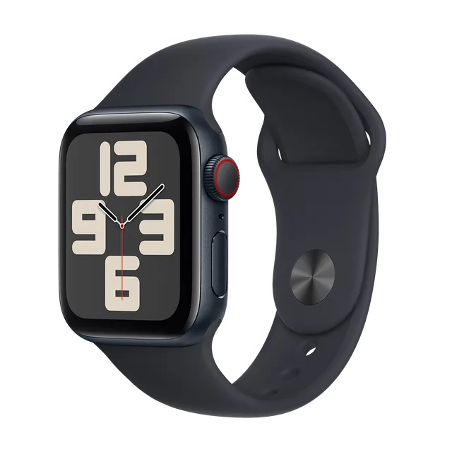 Apple Watch Series SE 1st Gen (2020) - GPS + Cellular - 40mm - Midnight Aluminum with Midnight Sport Band