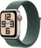Apple Watch Series SE 1st Gen (2020) - GPS + Cellular - 40mm - Space Gray Aluminum With Green Sport Band