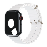 Apple Watch Ultra 2 - Cellular - 49mm - Black Titanium With White Ocean Silicone Sport Watch Band