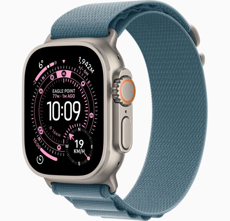 Apple Watch Ultra 2 - Cellular - 49mm - Black Titanium with Blue Loop Band