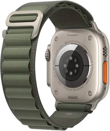 Apple Watch Ultra - Cellular - 49mm - Titanium with Green Alpine Loop Band