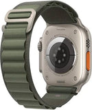 Apple Watch Ultra - Cellular - 49mm - Titanium with Green Alpine Loop Band