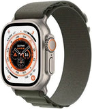 Apple Watch Ultra - Cellular - 49mm - Titanium with Green Alpine Loop Band