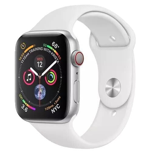Apple Watch Series 10 (GPS + Cellular 46mm) - Silver Aluminum With White Sport Band