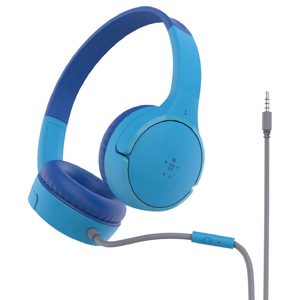 Belkin SoundForm Mini Wired On-Ear Headphones Blue